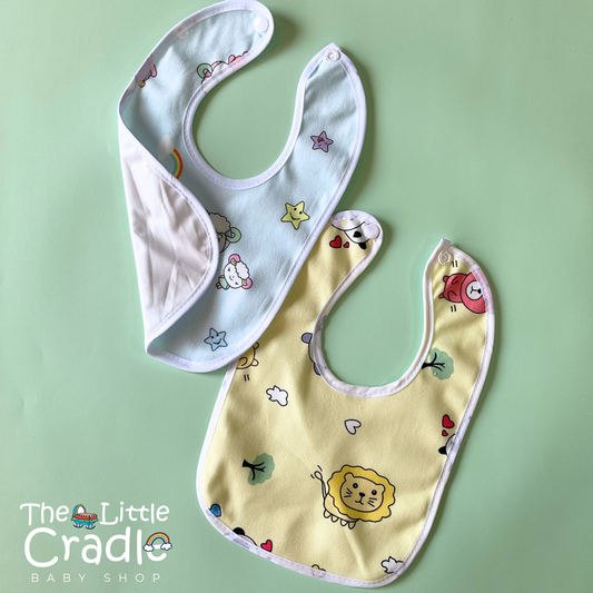 Cartoon Bibs-Pack of 2 B08
