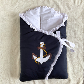 Classic Nest- Navy Blue Anchor
