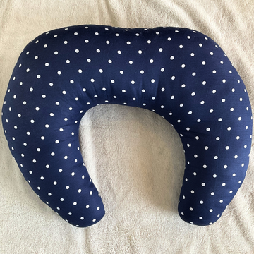 Nursing Pillow - Blue Polka Dots