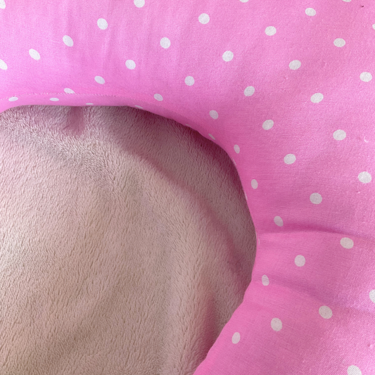 Nursing Pillow - Pink Polka Dots