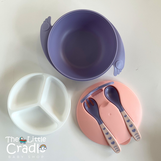 Baby Suction Bowl with Spoon & Fork SB-01