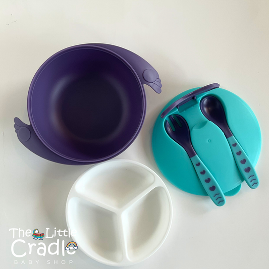 Baby Suction Bowl with Spoon & Fork SB-02