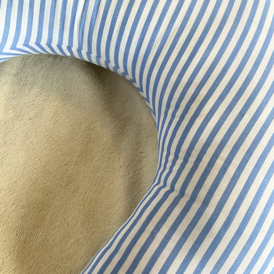 Nursing Pillow - Light Blue Stripes
