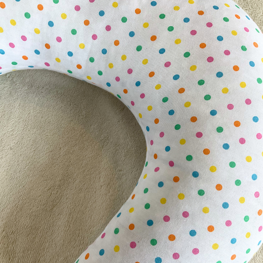 Nursing Pillow - Multi Small Polka Dots