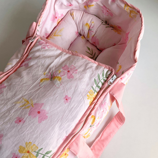 Carry Bag - Floral Pink (0-3months)