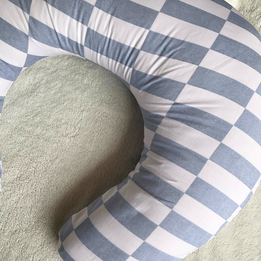 Nursing Pillow - Blue Checks