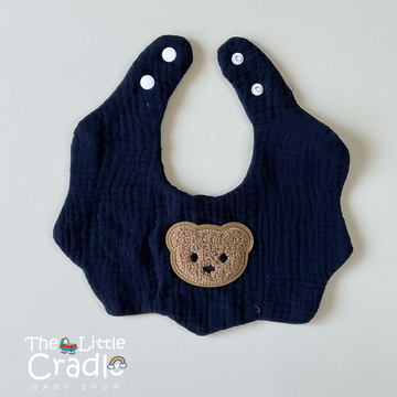 Teddy Muslin Cotton Bibs - B27