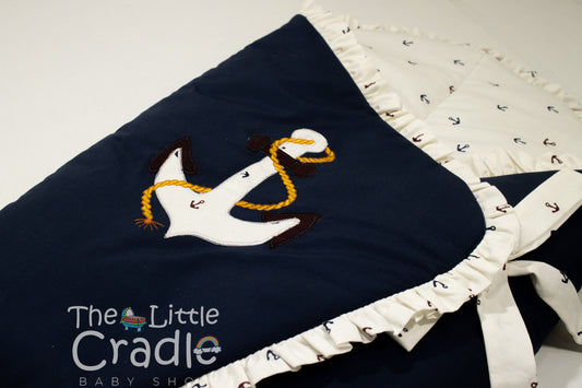 Classic Nest- Navy Blue Anchor