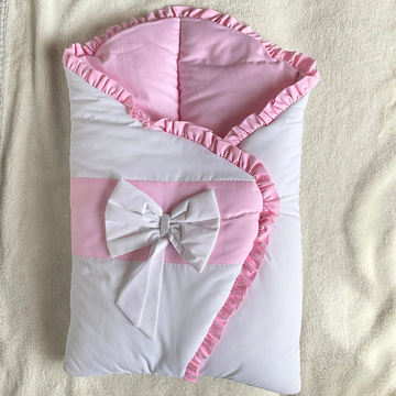 Classic Nest - White & Pink Bow