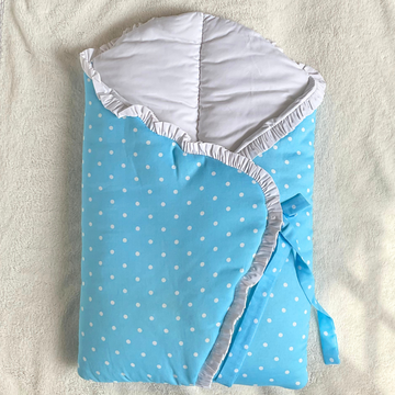 Classic Nest- Bright Blue Polka Dots