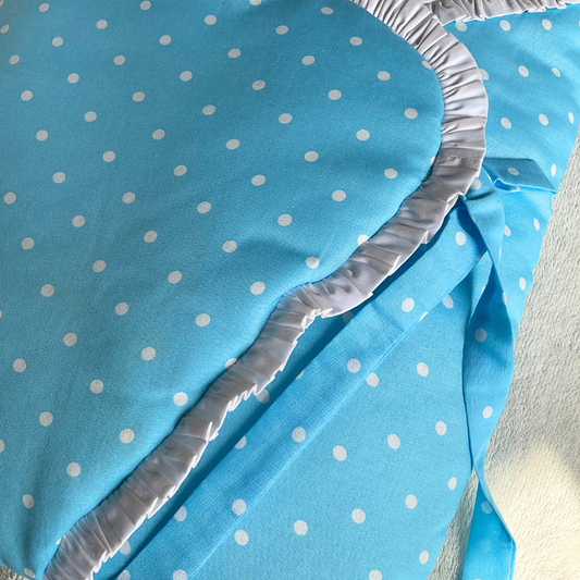 Classic Nest- Bright Blue Polka Dots