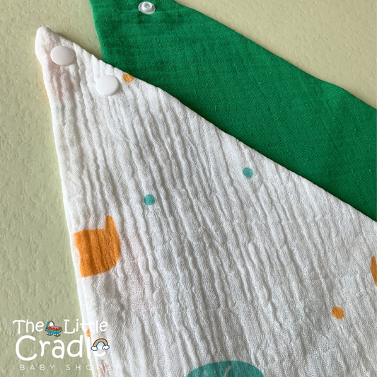 Muslin Bandana Bibs- Pack of 2 B18