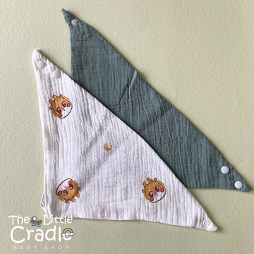 Muslin Bandana Bibs- Pack of 2 B20