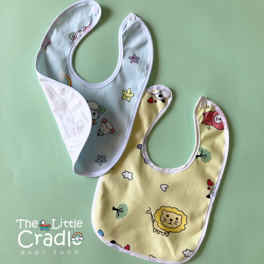 Cartoon Bibs-Pack of 2 B01