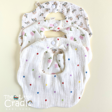 Muslin Soft Cotton Bibs - B38 Pack of 3