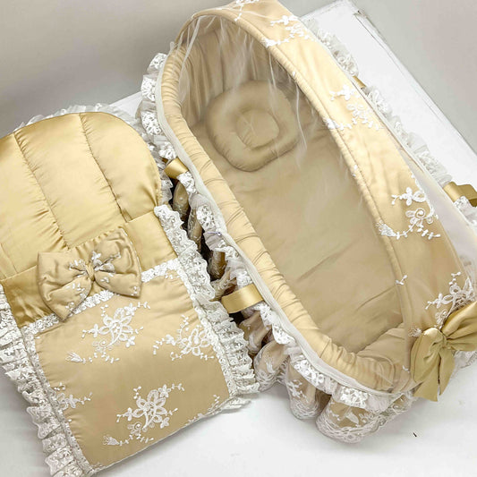 Cot/Nest Set - Light Beige Gold