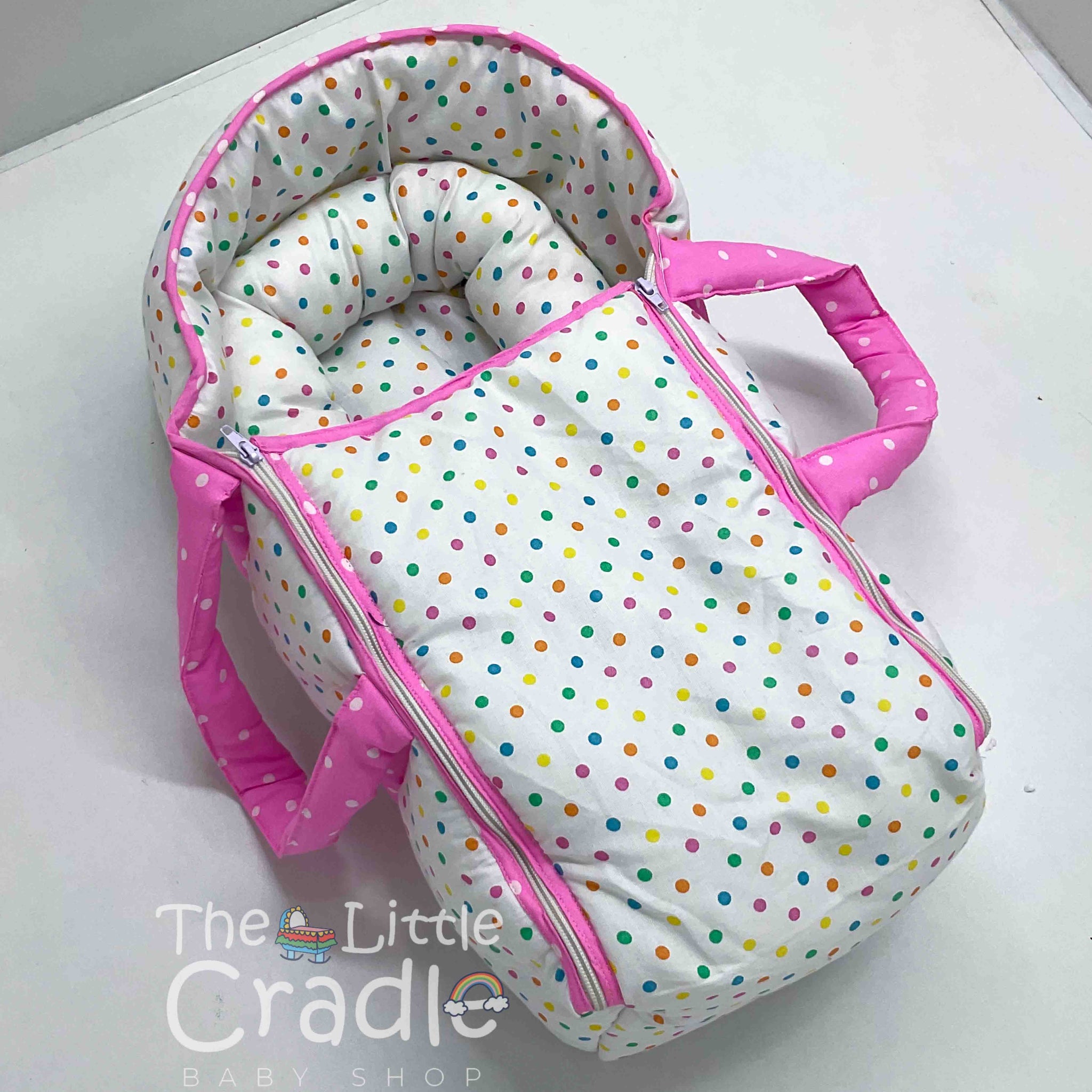 Carry Bag - Multi Polka Dots