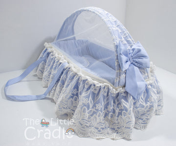 Silk Carry Cot-  Light Blue