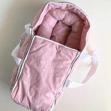 Carry Bag - Pink Hearts (0-3months)