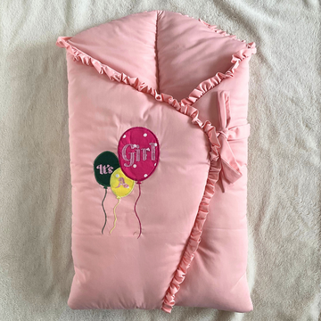 Classic Nest- It's a Girl (Coral Pink Balloon)
