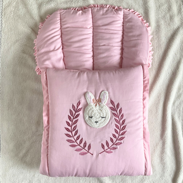 Classic Nest- Crochet Pink Bunny