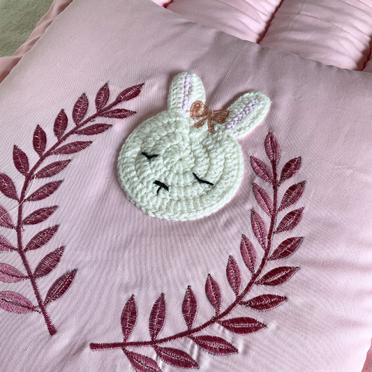 Classic Nest- Crochet Pink Bunny