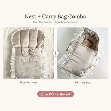 Beige Silk Combo – Venetian Nest + Premium Carry Bag