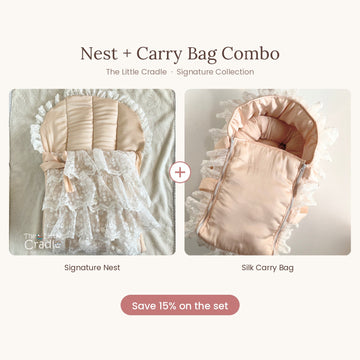 Peach Silk Combo – Princess Nest + Premium Carry Bag