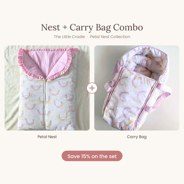 Lilac Rainbow Combo – Petal Nest + Carry Bag