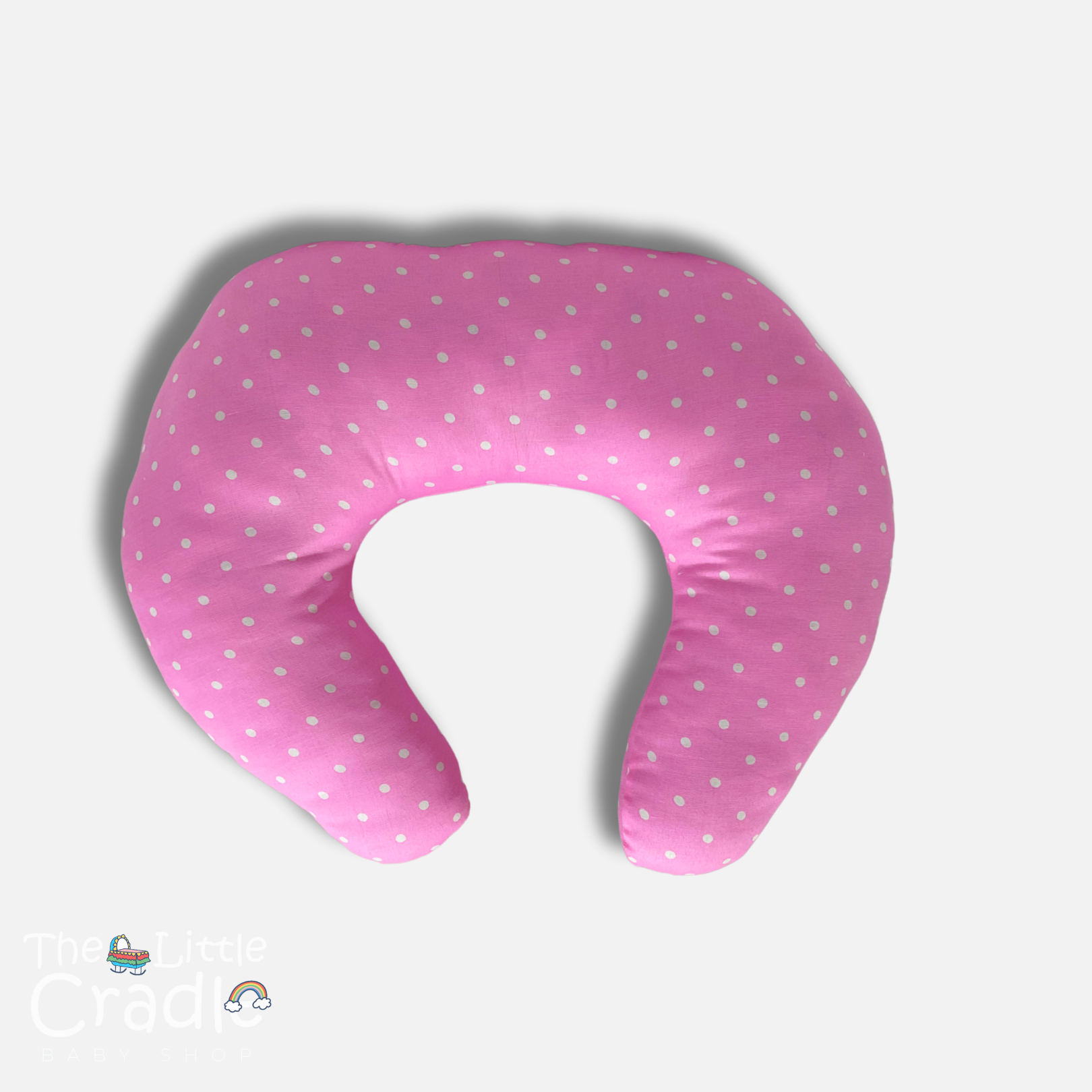 Nursing Pillow - Pink Polka Dots